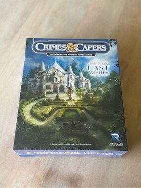 NEW- sealed Crimes & Capers: Last Wishes Cooperative Mystery Game - Blue Edition